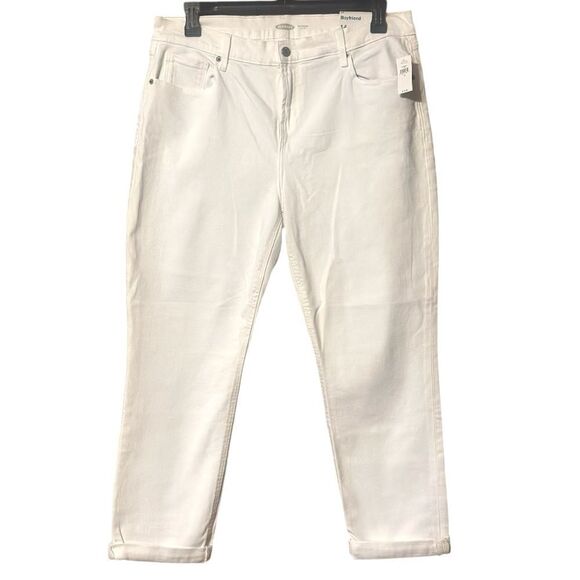 Old Navy Boyfriend Mid-Rise White Jeans Size 14 NWT 📦 - Picture 9 of 9